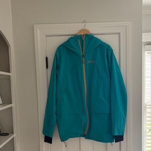 Marmot Aqua Blue Hooded Jacket